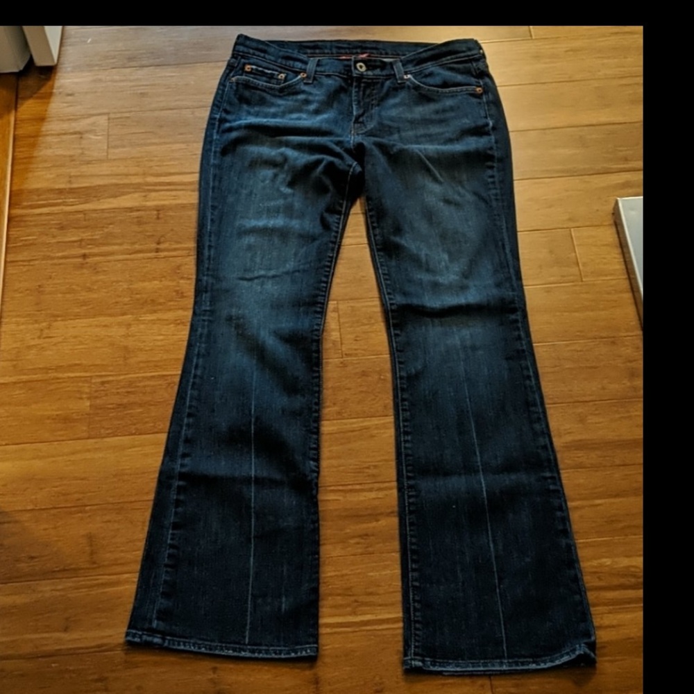 Lucky Brand Dark Blue Flare Jeans vintage